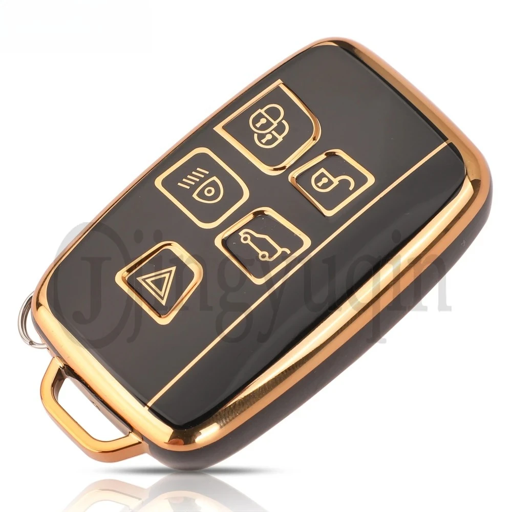 

5 кнопок, чехол из ТПУ с автоматическим ключом для Land Rover Range Evoque Freelander Velar Discovery 4 Jaguar XE XJ XF, гитара