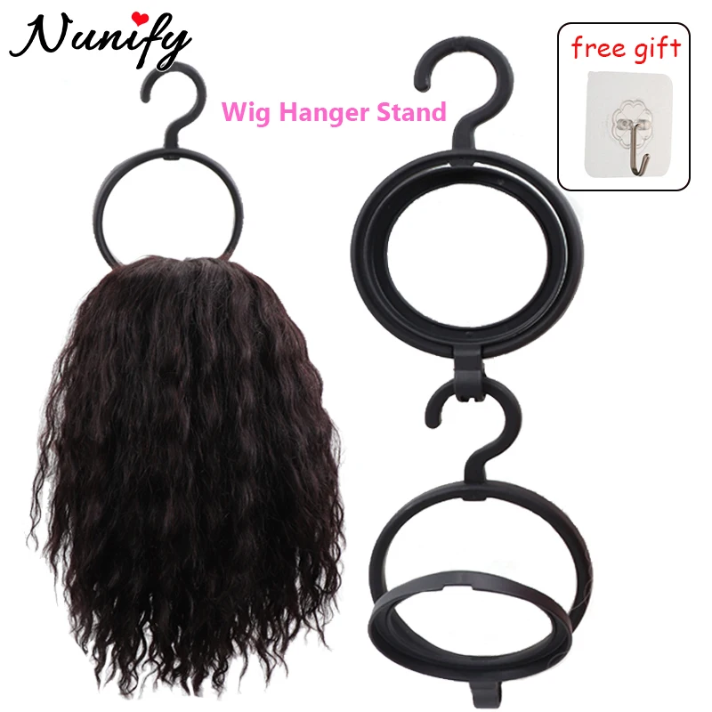 Circular Wig Hanger For Multiple Wigs Portable Hanging Wig Stands Plastic Wig Hat Display Wig Styling Display Stand Holders 2Pcs