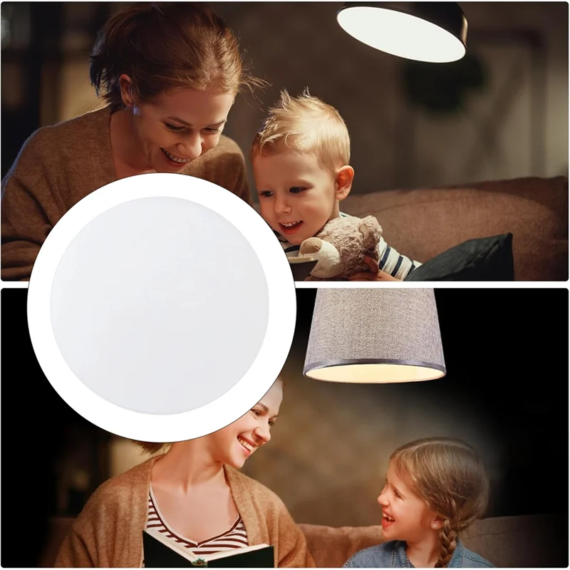 ABBY-DIY تعديل الضوء لأباجورة الطبل- 5 قطعة LED عاكس الضوء الناشر عاكس الضوء الاكريليك لأضواء السقف