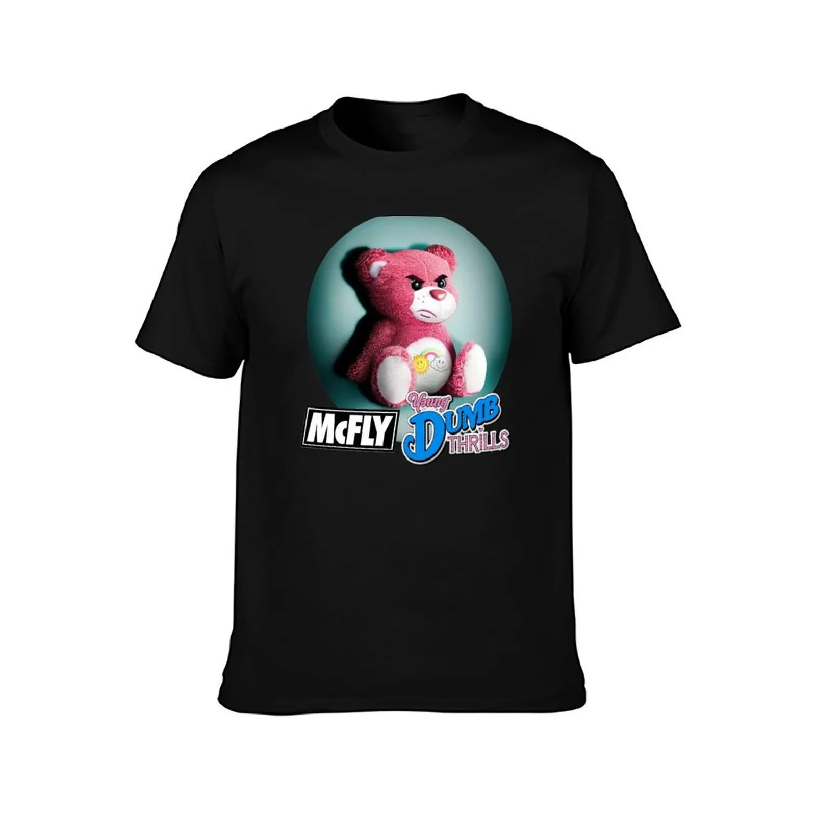McFly Young Dumb Thrills T-Shirt, Summer Casual Cotton Tee, Oversized Streetwear Tops, Vintage Graphic Print, Unisex Men Women