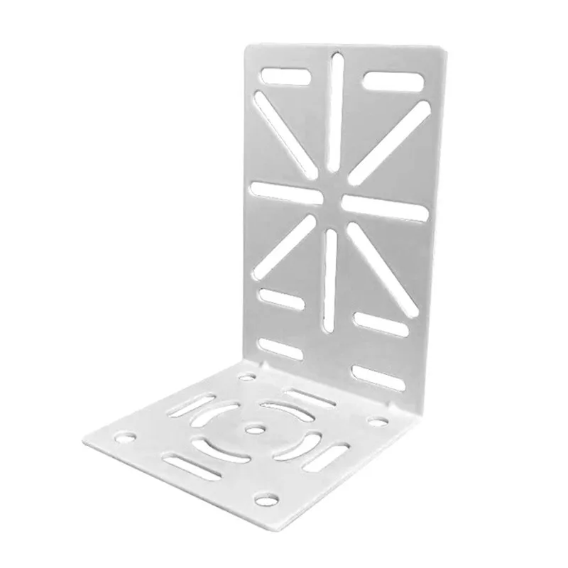 L Shape Adapter Steel Plate Outdoor External Wall/Corner Mount Holder Monitoring Pole Hoop Bracket For Security Camera-Y41A