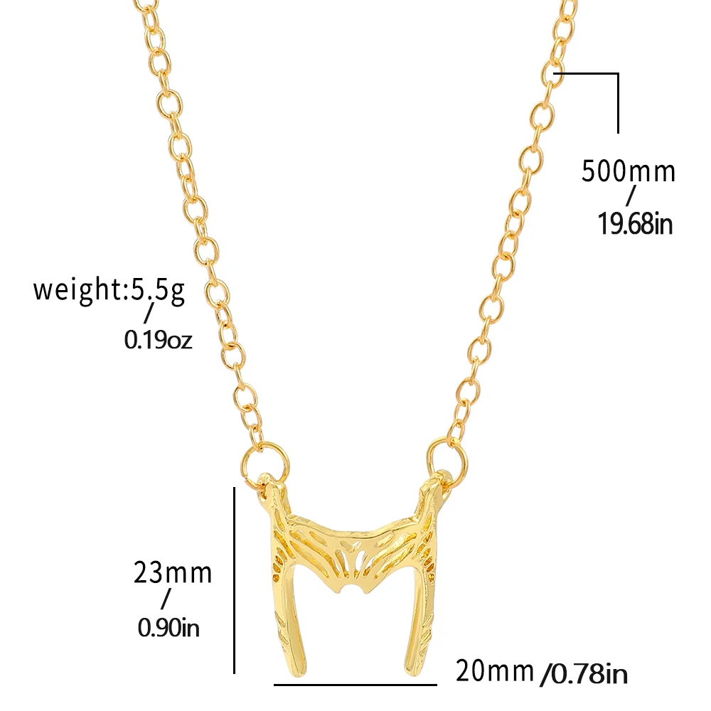 Avengers Wanda Necklace Superhero Scarlet Witch Helmet Metal Collar Pendant Charm Accessories Trend Gifts for Men And Women view 6