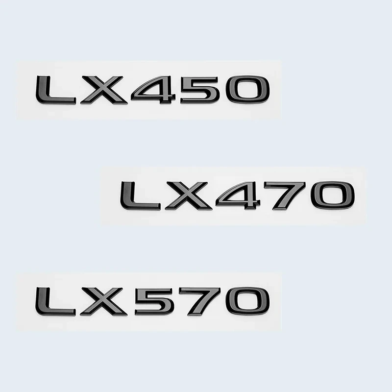 

Glossy Black 3D ABS Letters Number LX450 LX470 LX570 Emblem For Lexus Car Trunk Logo Sticker Badge Accessories