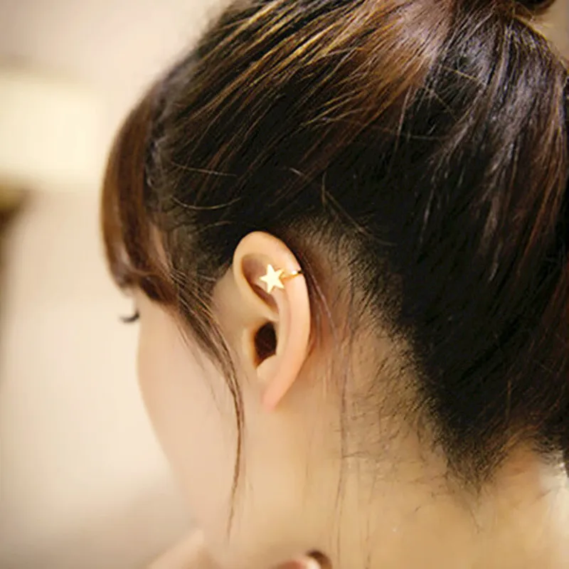 Arrivals Fashion No Pierced Non-piercing Earcuff Ear Star Moon Heart Triangle Clip-on Clip Earrings For Women Jewelry