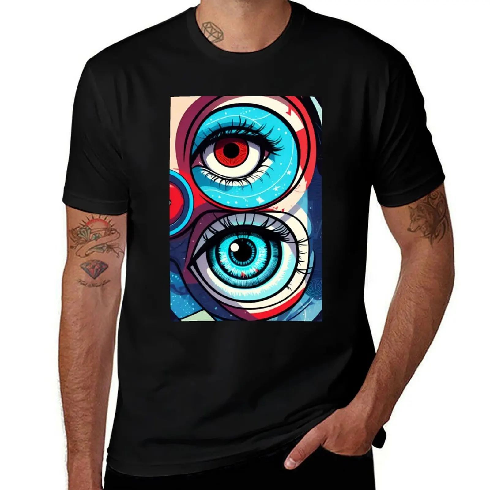 

Pop Art Eyes T-Shirt Anime t-shirt graphics croswit shirt man customs design your own mens graphic t-shirts funny