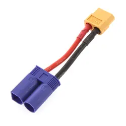 XT60 Plug Female to EC5 Male Style Connector Adapter /w 14AWG Wire DIY For RC Quadcopter