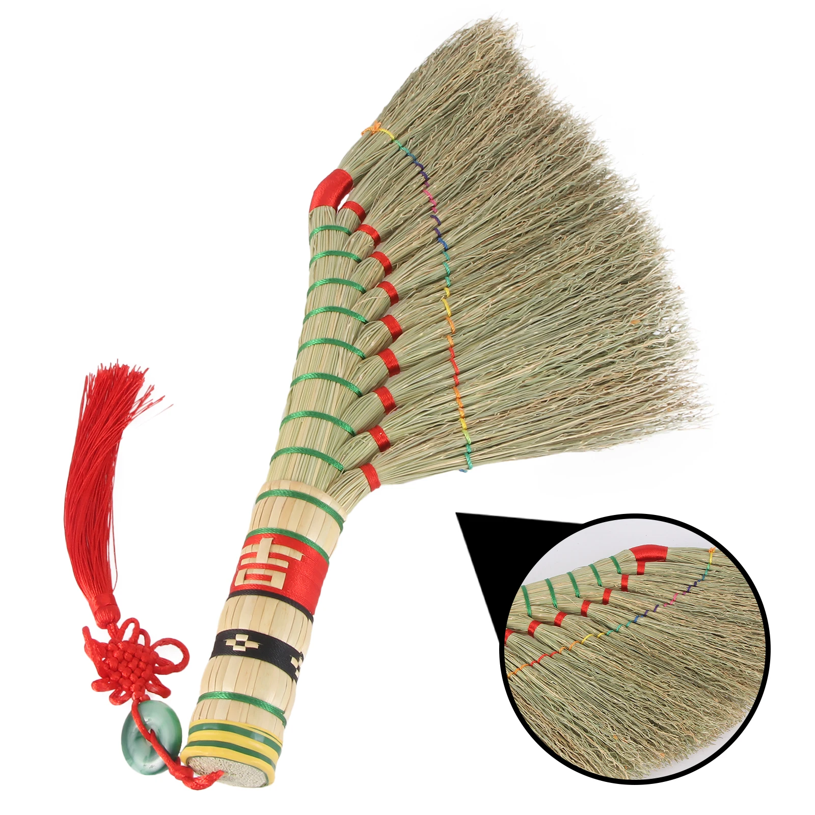 

Compact Cleaning Mini For Home Multi-Purpose Sorghum Household Cleaning Decorative Small Old-Fashioned Bed Broom Space-Saving