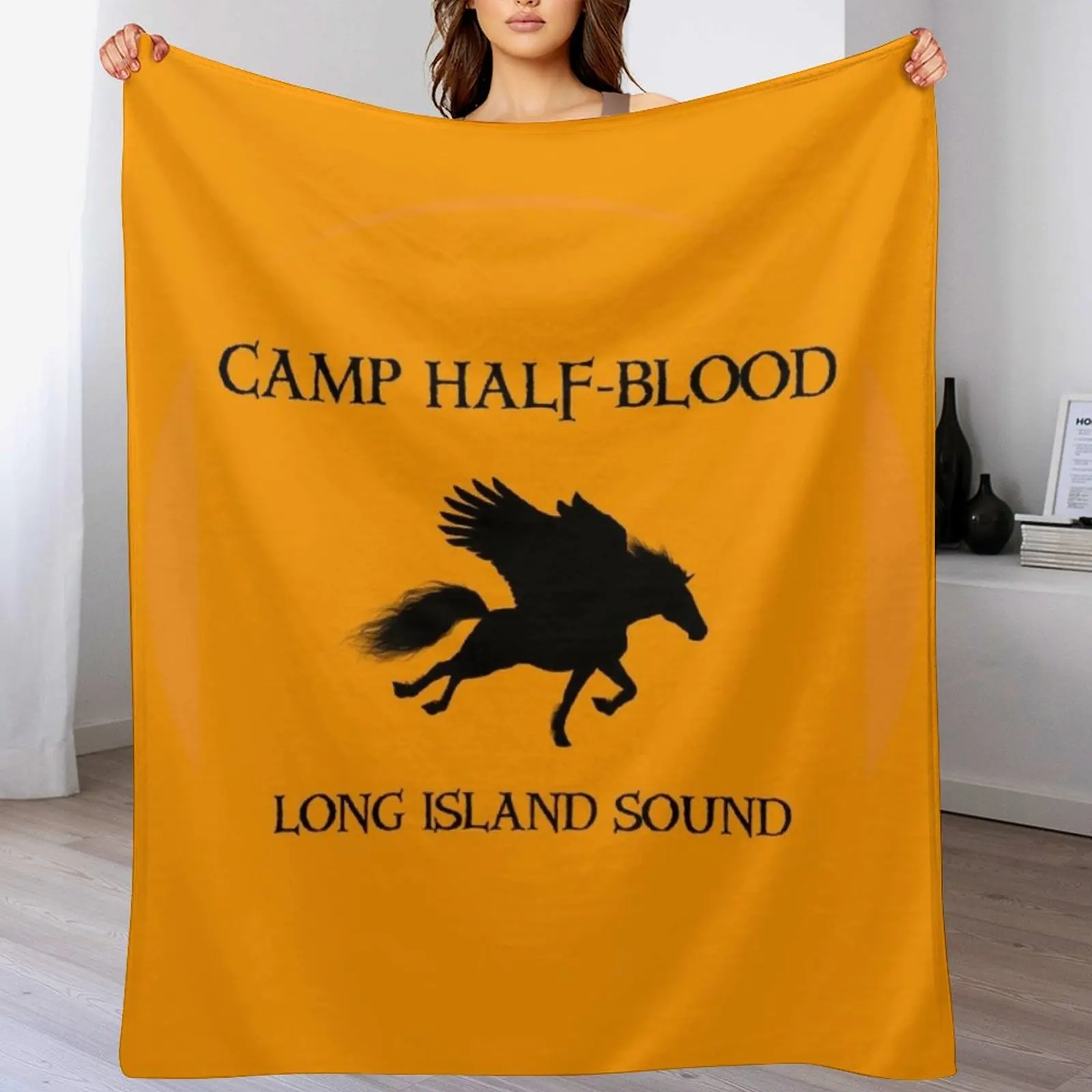 

Camp Half-Blood Throw Blanket Soft Beds Thermal Soft Plaid anime Blankets