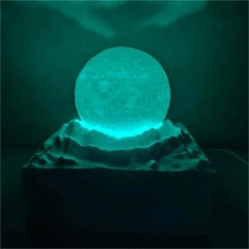 Led Lunar Aromatherapy Lamp Desk Color Atmosphere decor Night Light 3d Printing Environmentally Friendly Material USB Desk Lamp