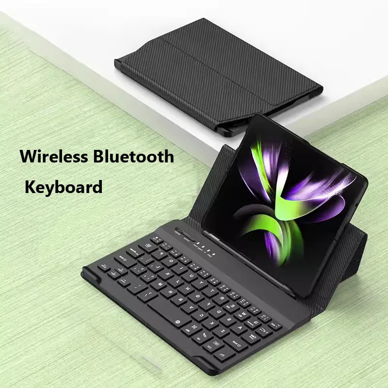 

Bluetooth Wireless Keyboard Folding Holder PU Leather Case for Huawei Mate X5 Mate X3 for Huawei Mate X2 X3 Magnetic Keyboard