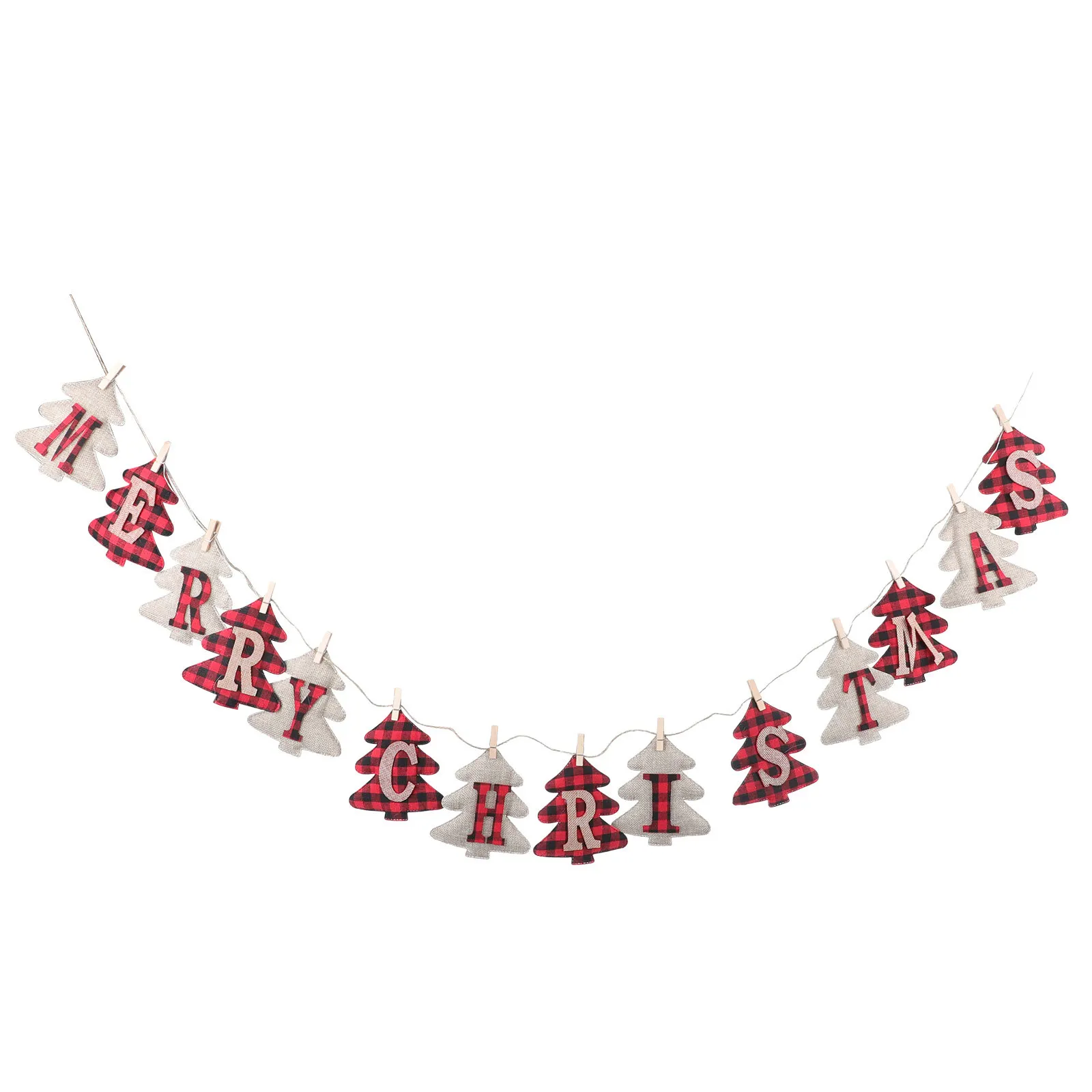 1 قطعة شجرة عيد الميلاد الرايات العلم قلادة عطلة ديكور حفلات راية معلقة مهرجان عيد الميلاد الاحتفال جدار الزينة ديكور #5