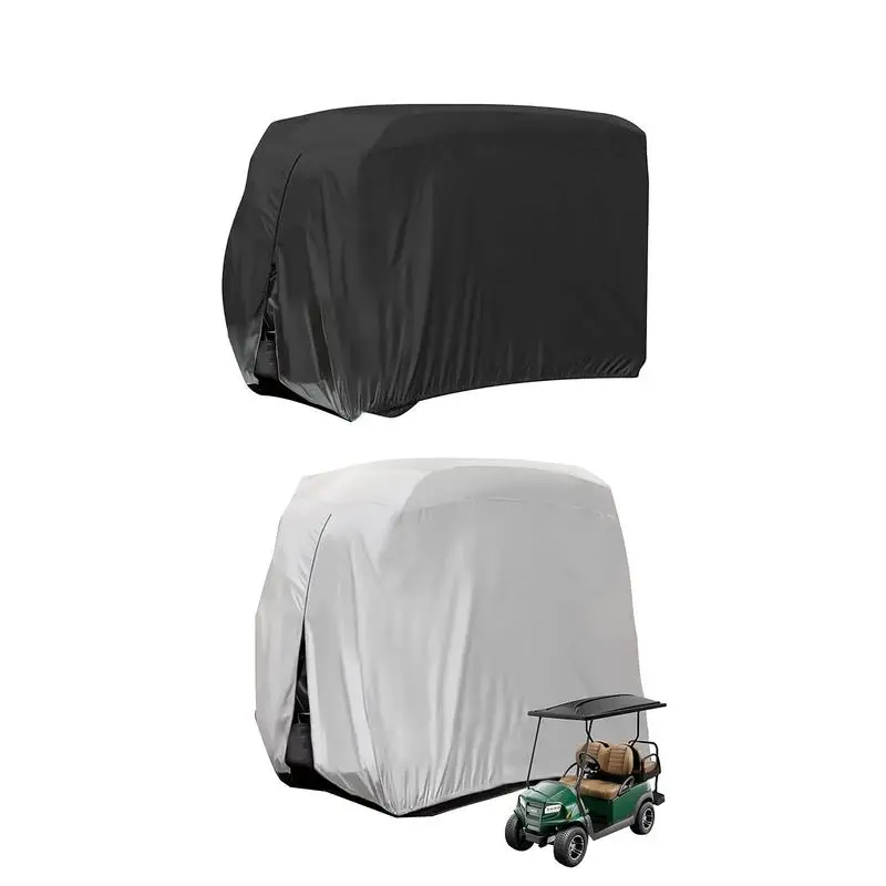 Golf Cart Covers 4 Passenger Waterproof Golf Cart Rain Cover for Most Golf Cart All-Season Protection Golf Cart Accessories