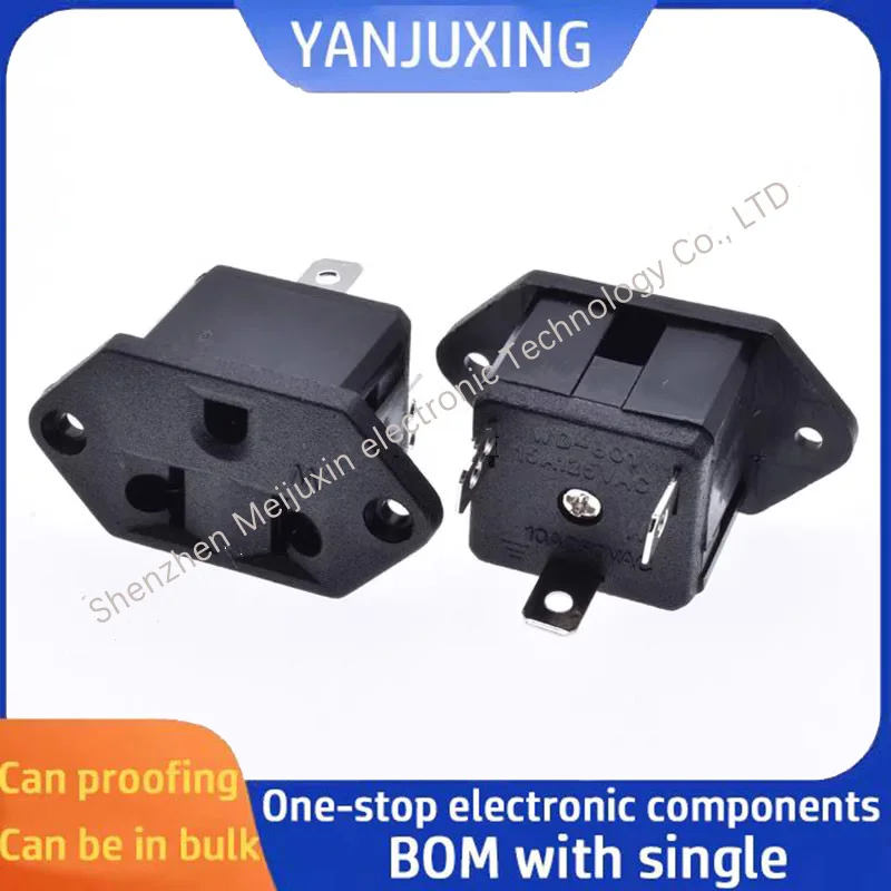 1~5pcs/lot Power socket WD-601-1 American standard socket Multi-functional socket European socket Card-type With screw holes