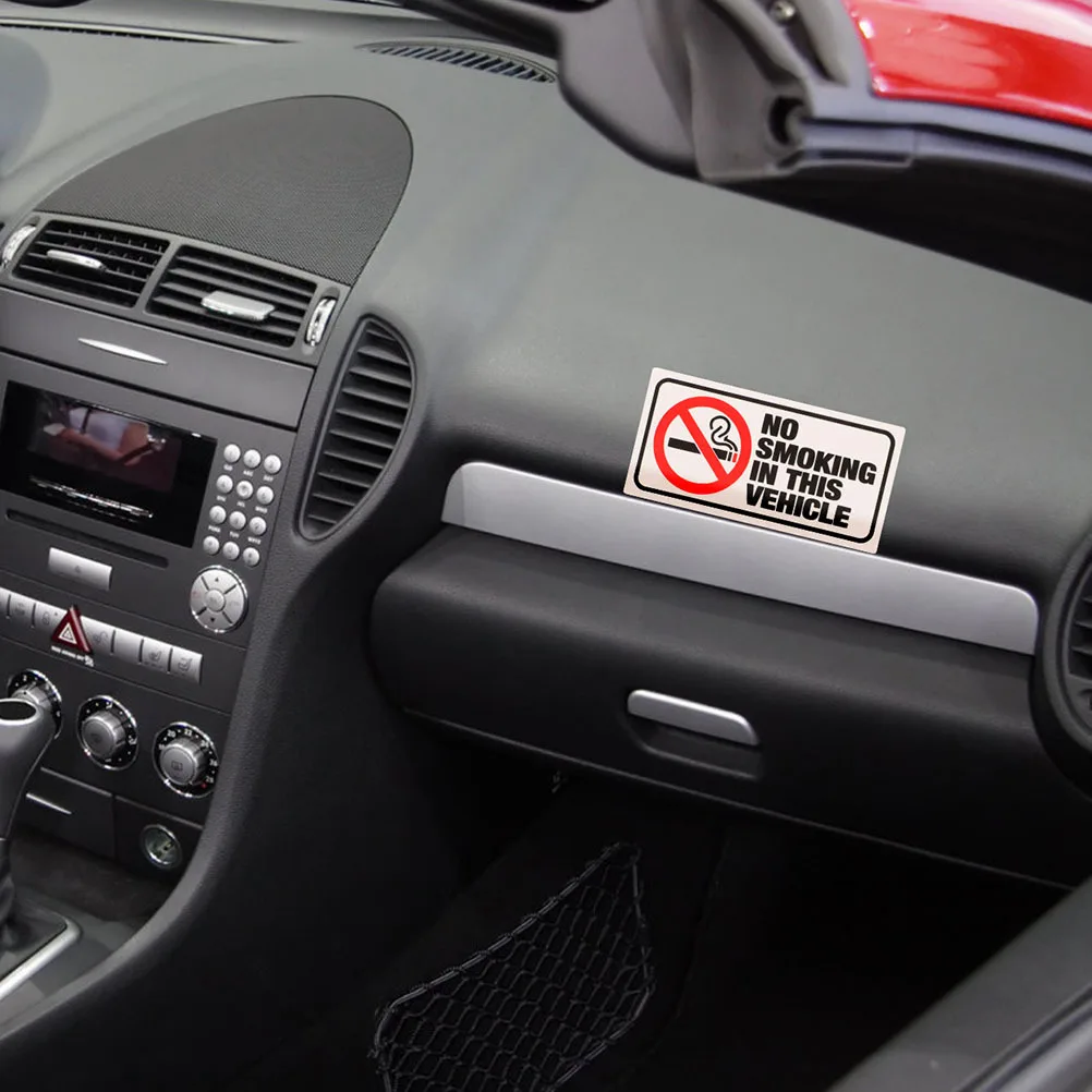 

15Pcs No Smoking Signs Waterproof Office Sticker Durable Adhesive Wall Mount Warning Decals No Smoking Warning Sticker