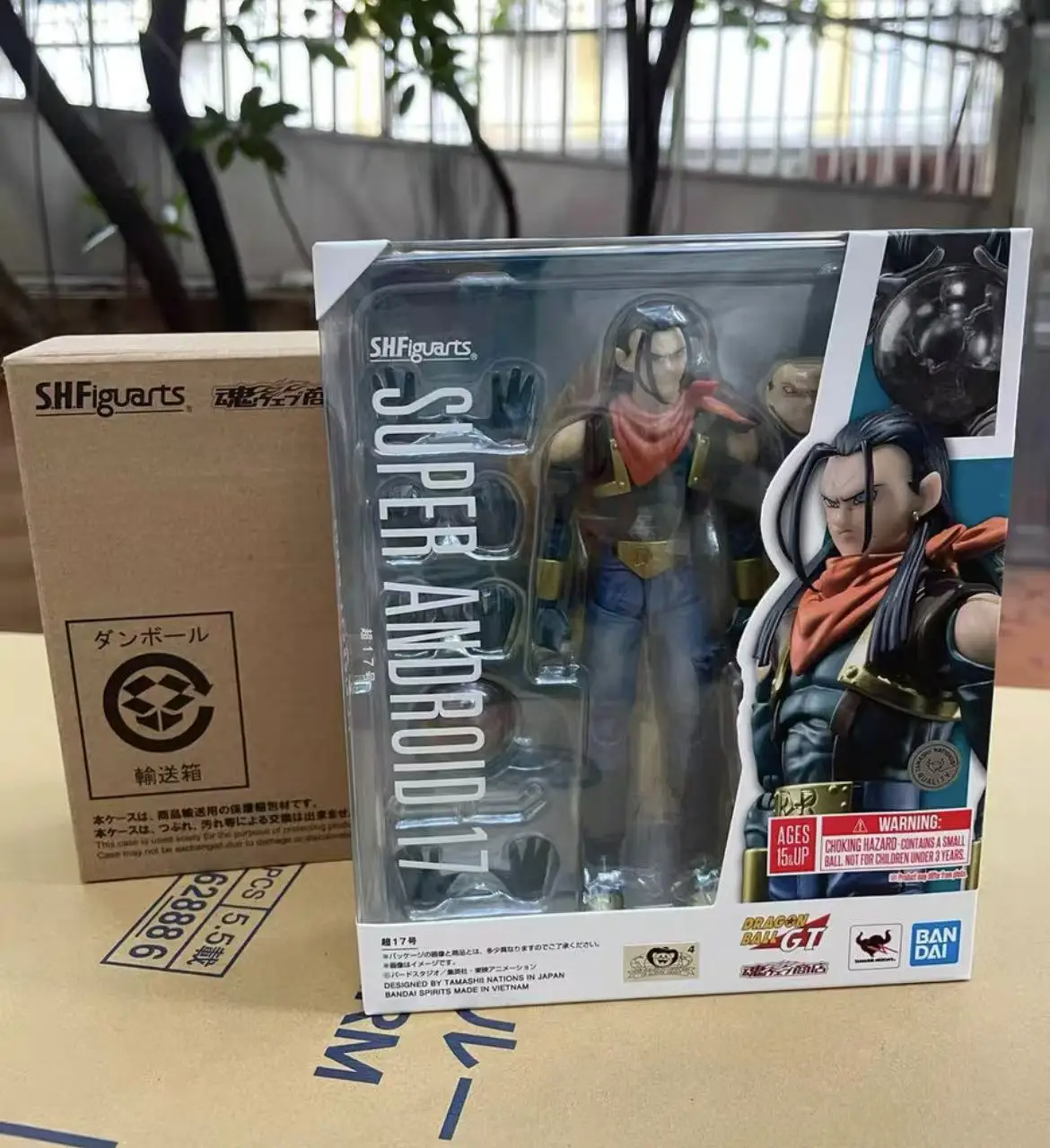

100% Original Bandai Sh Figuarts Shf Dragon Ball Gt Super Android 17 Action Figures Anime Model Toys Collection