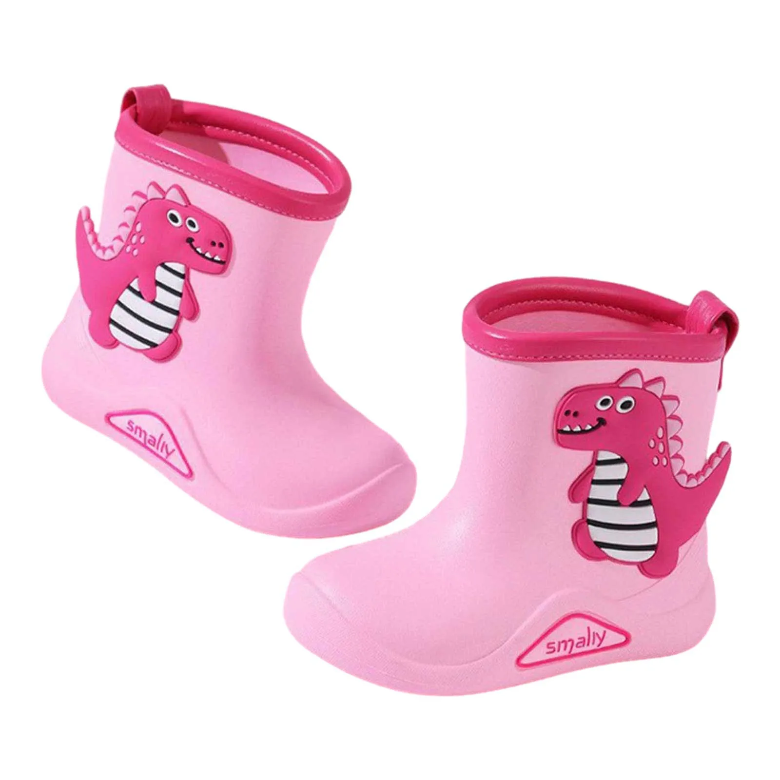 Kids Low Heels Children Rain Boots Non Slip Children Water Shoes Classic Children Rainboots Cartoon Girls Wide with Boots