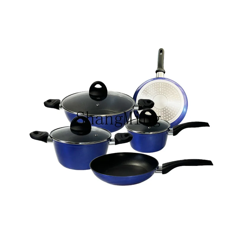 

CL hot-selling models are now simple, light and luxury, premium blue non-stick pan series set.