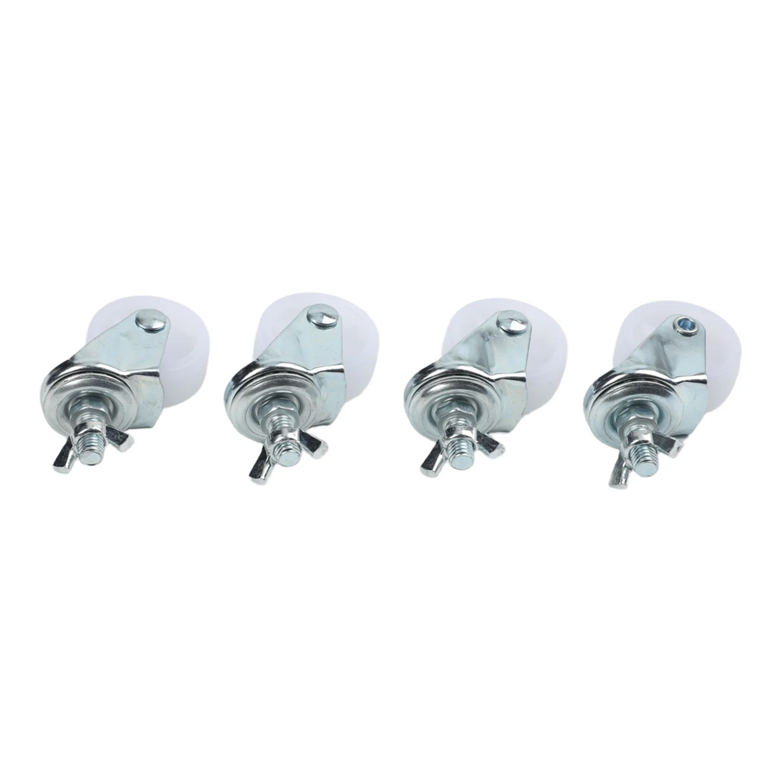 Heater Wheel Casters 4PCS Replacement for Electric Oil Heater 15 Inch Size 8mm Screw Thread Diameter Plastic PU Material