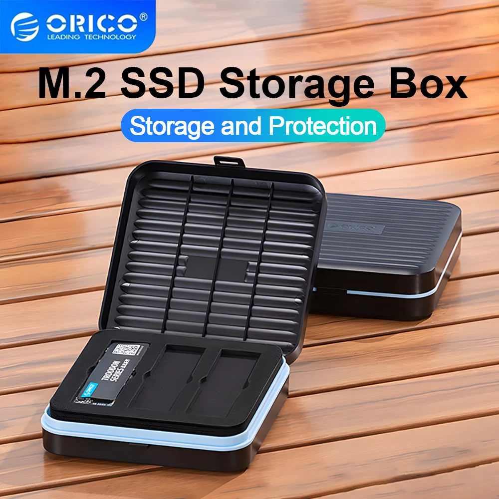 

ORICO M.2 SSD Case 2.5 inch HDD Case Micro SD/TF Card Case Waterproof EVA Soft Foam Anti-Static MicroSD Memory Card Storage Box