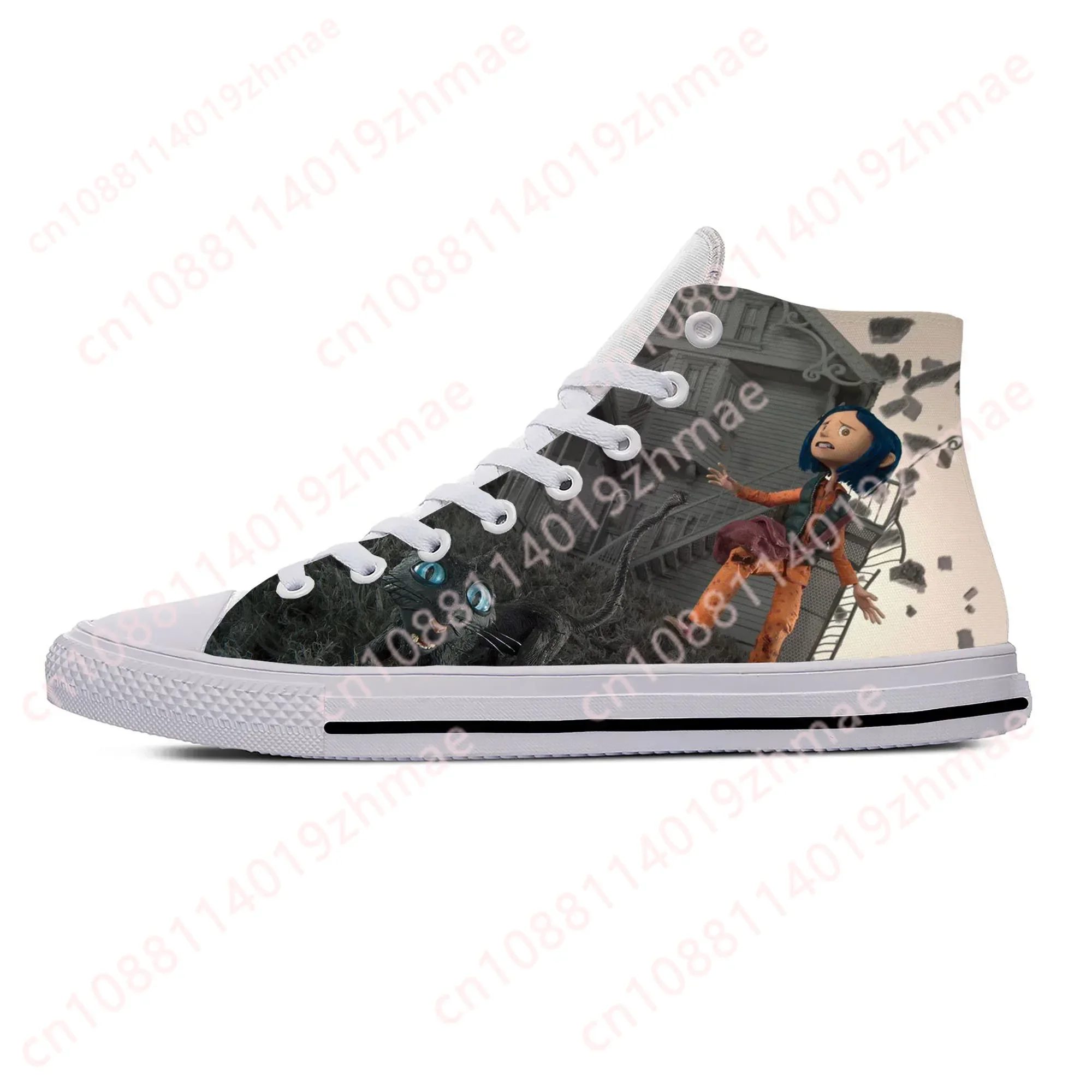 

Hot Coraline Anime Cartoon Manga Movie Horror Casual Shoes High Top Breathable Men Women Sneakers Lightweight Latest Board Shoes
