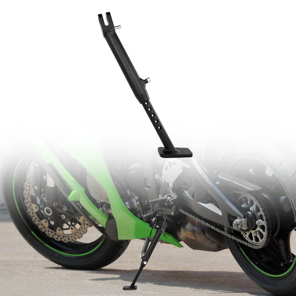 

Foot Adjustable Kickstand Sidestand Holder Fit For Kawasaki zx-10r 2016-2024 2025 ZX-10R ZX10R Motorcycle Parking Rack Support