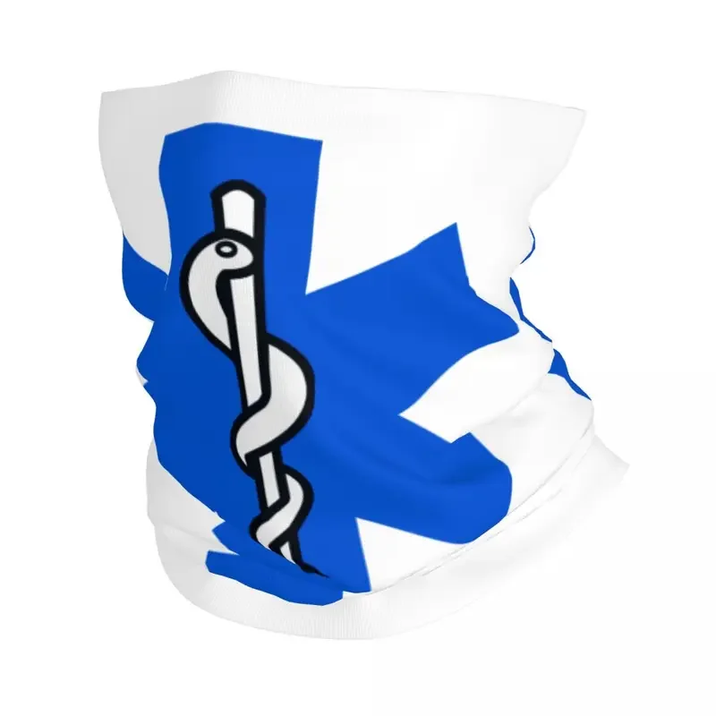 Emt Star of Life Bandana para Homens e Mulheres, Polainas de Pescoço para Esqui, Ciclismo, Lenço de Envoltório, Paramédico, Doctor Ambulance, Balaclava, Aquecedor