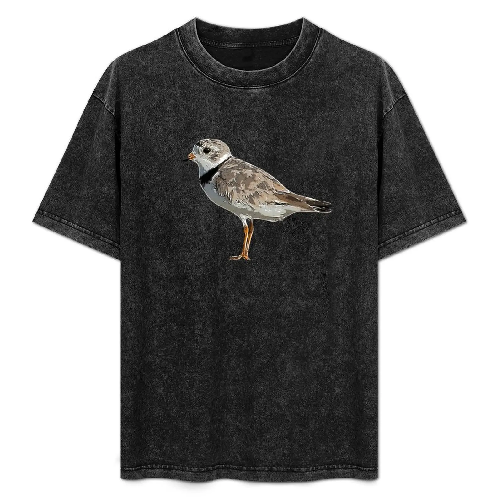 

Piping Plover White Alternate Design T-Shirt Soft Basic Cotton Short Sleeve Tee