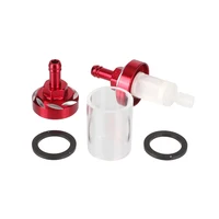 Universal 8mm Motorcycle Inner Fuel Filter Gasoline Filters + Petrol Fuel Line Hose + Clips Moto Scooter Dirt Bike ATV 6
