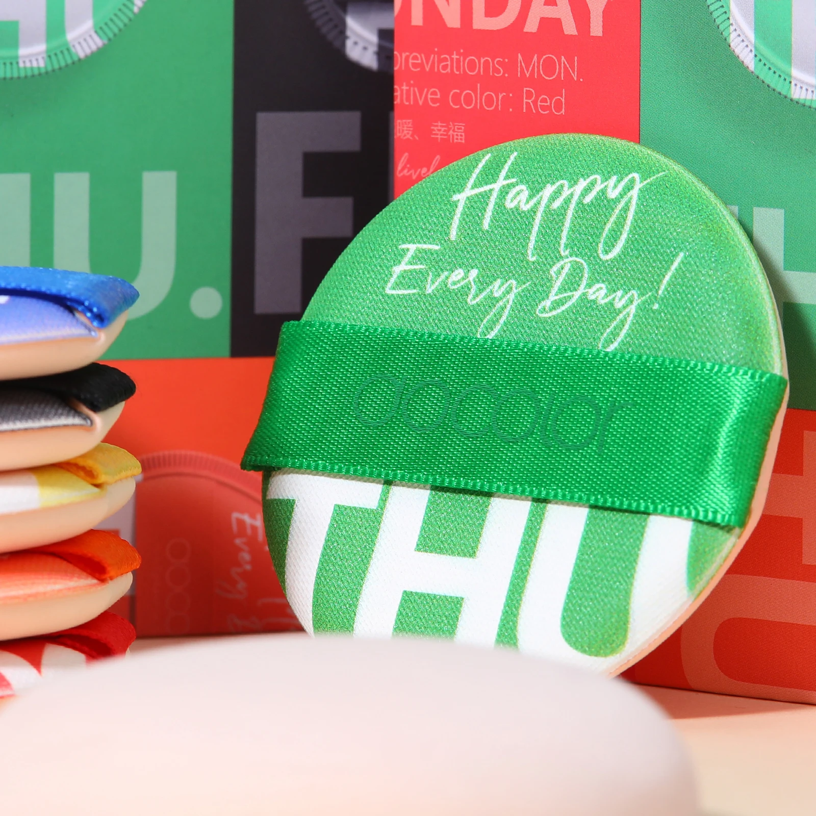 Docolor Puderquaste Gesichts-Make-up-Schwamm, Kosmetik, weiche Baumwolle, Gesichtspuderquaste, waschbar, Make-up-Puff-Werkzeuge, kosmetischer Schwamm, Schönheit