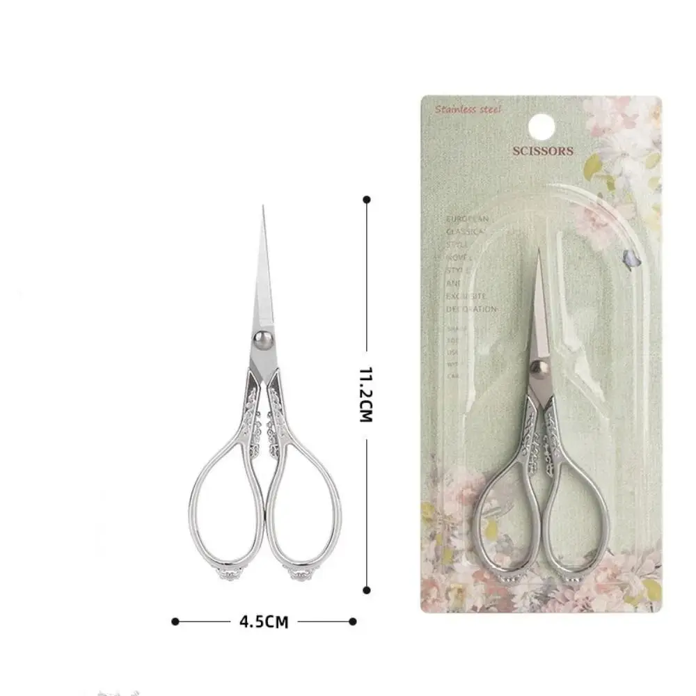 خمر التفاصيل مقص خياط الفولاذ المقاوم للصدأ التطريز وأشار مقص اللوازم المكتبية مقص التطريز الدقيق
