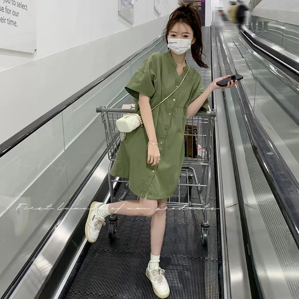 

Summer New Loose Academy Style Casual Age Reducing Skirt