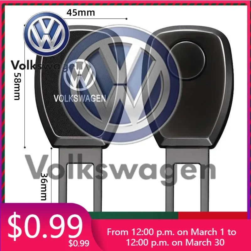 

Наклейка на автомобиль VW Volkswagen, 1/2 шт., удлинитель ремня безопасности, застежка-фиксатор для ремня безопасности для VW Volkswagen Polo Golf