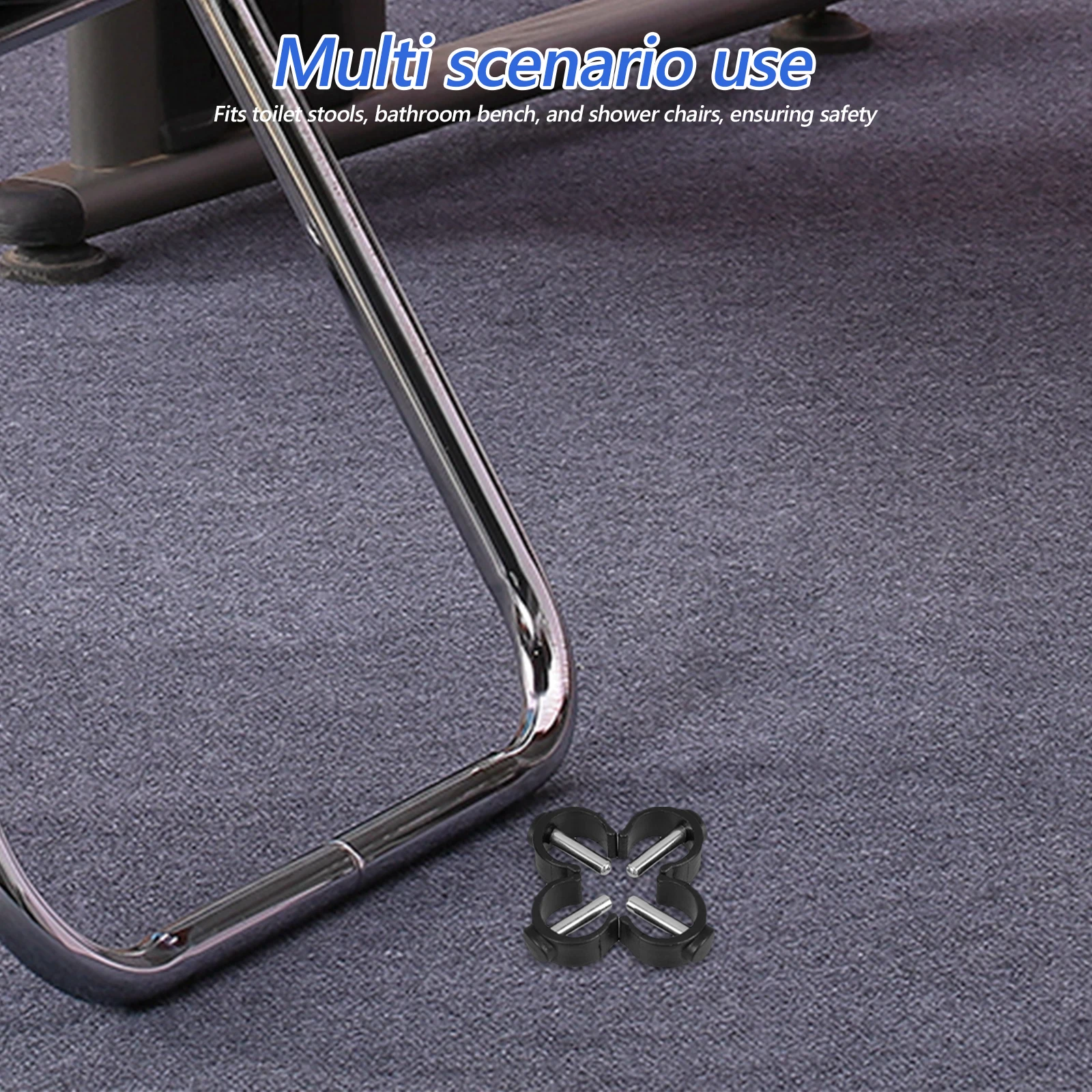

C-Shape Clamp Buckle Non-Slip Walking Stick Latch Clamps 22Mm Tube Replacement Pin Lock Universal Toilet Stool Safety Rails