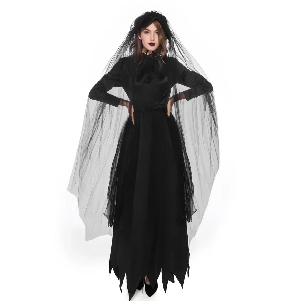 

Halloween Zombie Vampire Cosplay Costume For Women Amazing Carnival Fancy Party Dress Up Outfit Plus Size