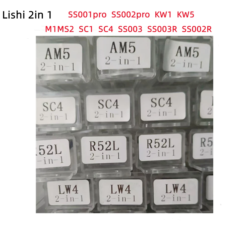 2in 1 lishi 2 in 1 tool TE2 SC1 SC4 KW1 SS002PRO LW4 LW5 AM5 MIMSI R52 R52L SS001 BE2-7 KW5-L BE2-6 SC1-L KW1-L SC4-L FOR DOOR