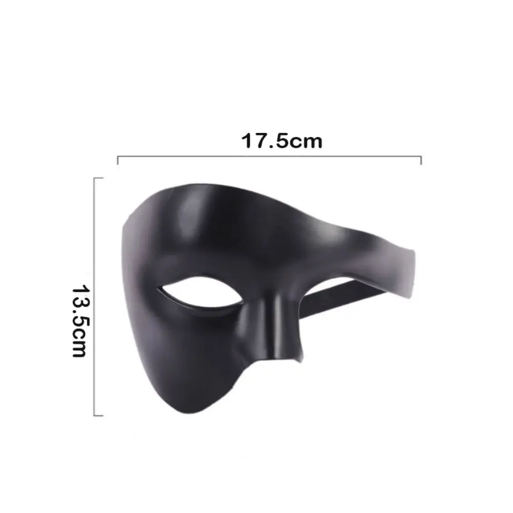 Creative Plastic Masquerade Cosplay Masks Thickened Durable Carnival Costume Props Lightweight Phantom Half Face Mask