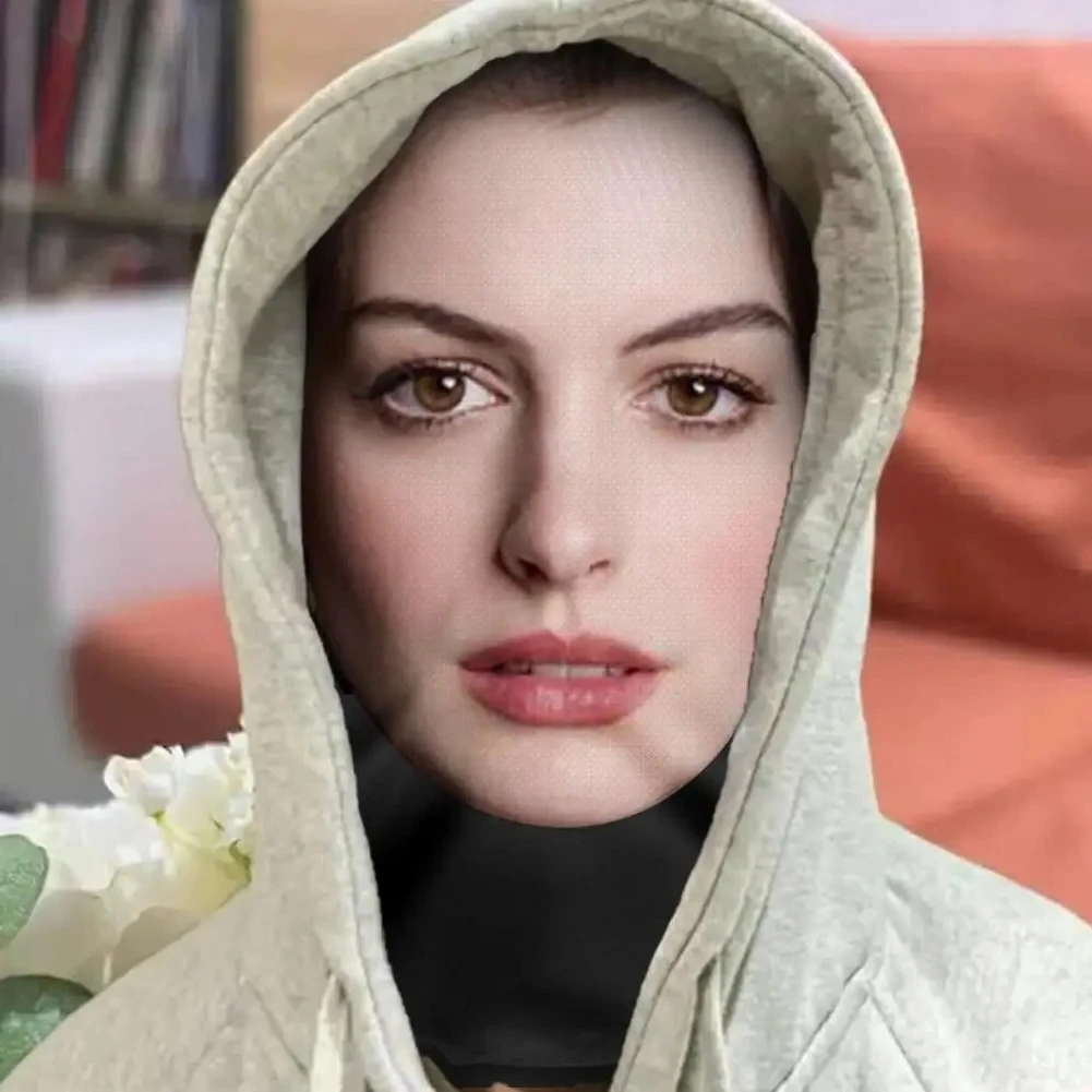 3D Printed Full Face Visual Masks Anne Actress Celebrity Performer Fun Role-playing Props Costumes