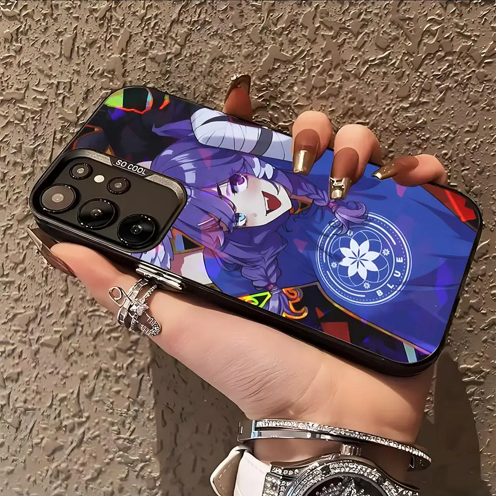 Vtuber Selen Tatsuki Phone Case for Samsung Galaxy S26 S25 S24 S23 S22 S21 S20 Note20 Plus Ultra Colorful Silver Cover
