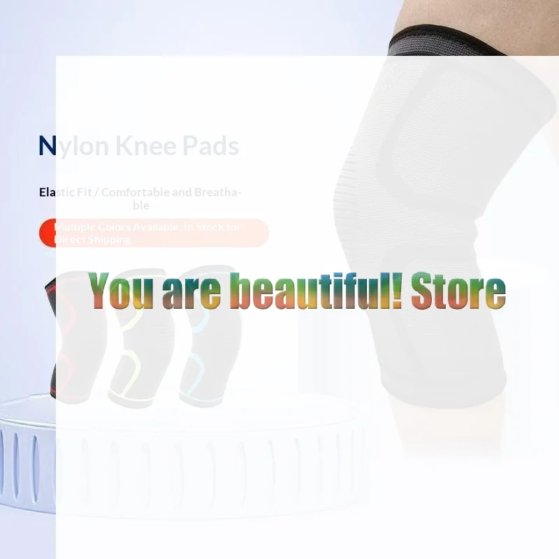 

S,M,L,XL Nylon,LatexThread,Spandex Nylon Knee Compression Sleeve Perfect Snug Elastic Fit Breathable For Running Basketball Gym