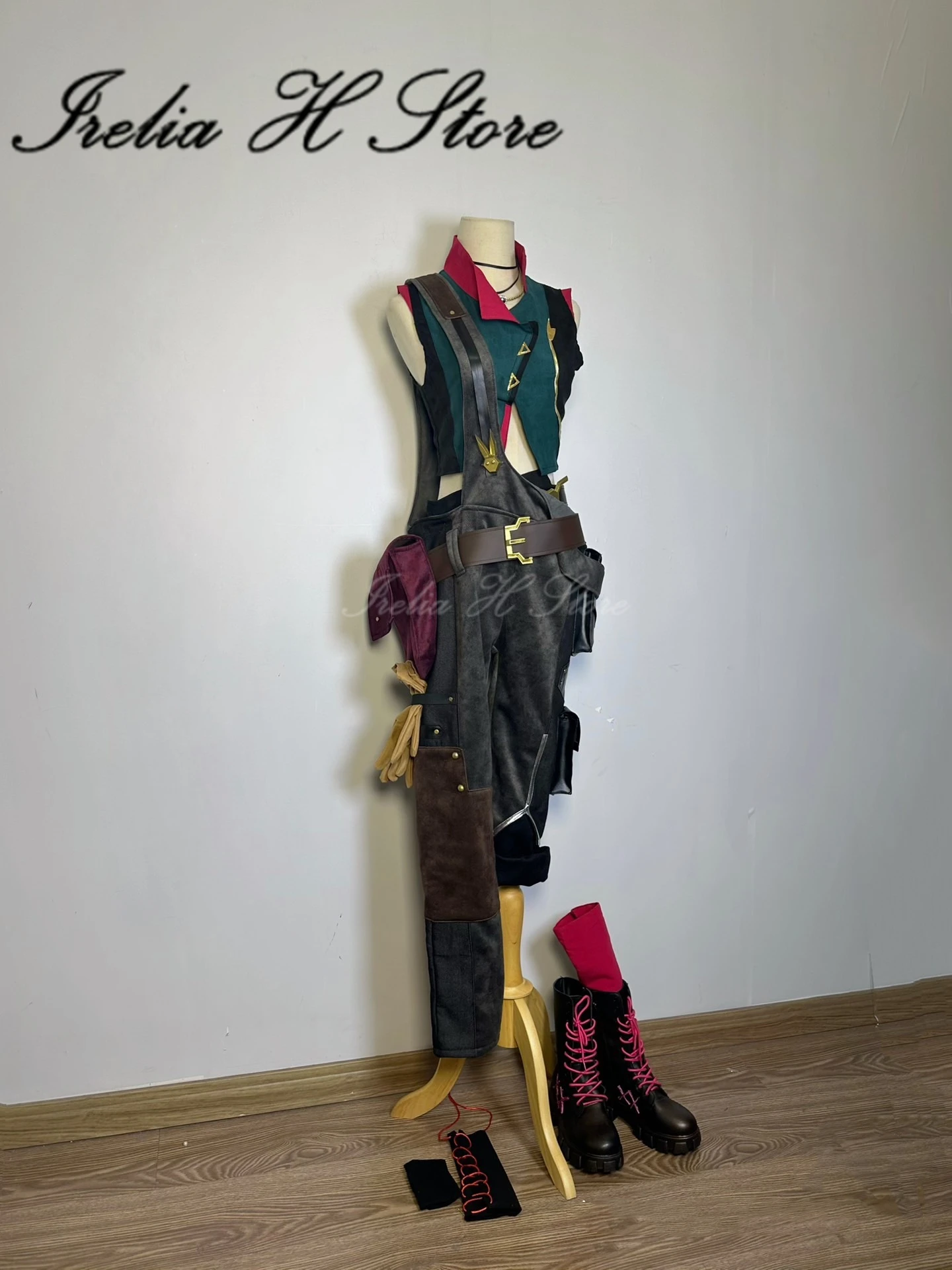 Irelia H personalizado Arcane Prodigy Jinx disfraz de Cosplay Jinx mundo paralelo conjunto de alta calidad