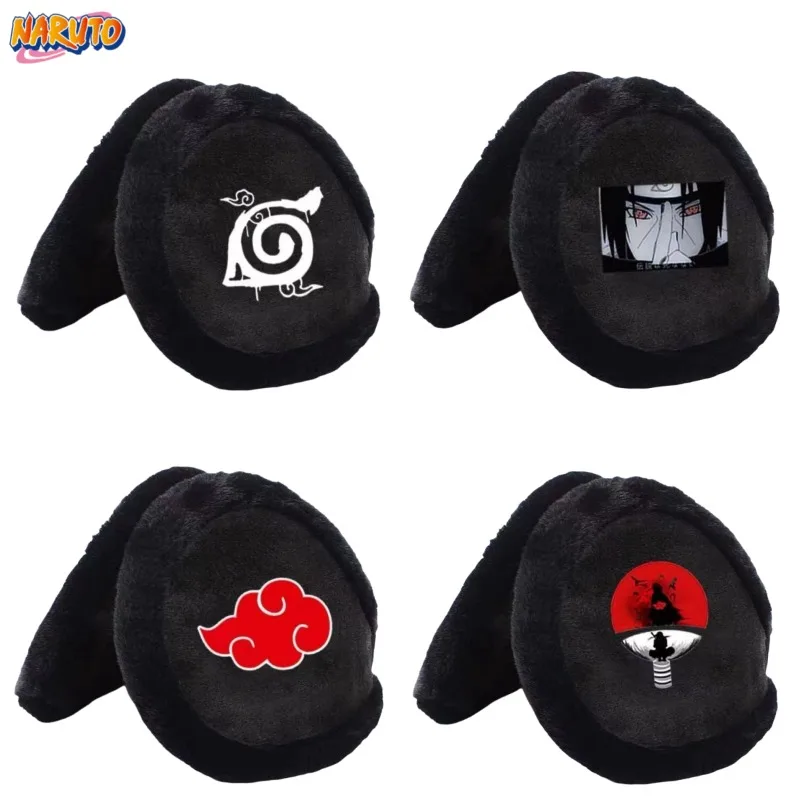 Naruto Uzumaki Naruto Uchiha Sasuke อะนิเมะการ์ตูนฤดูหนาวกลางแจ้ง windproof หูอุ่นเด็กวันหยุดของขวัญขายส่ง