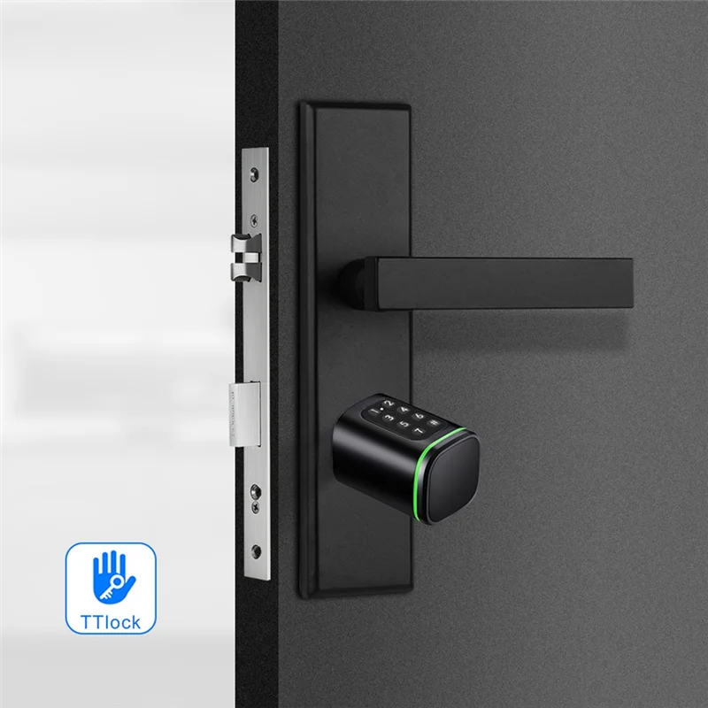 

A41T Password Swipe Card Intelligent Lock Tongtong APP Bluetooth Unlocking Anti-Theft Fingerprint Replacement Lock Cylinder