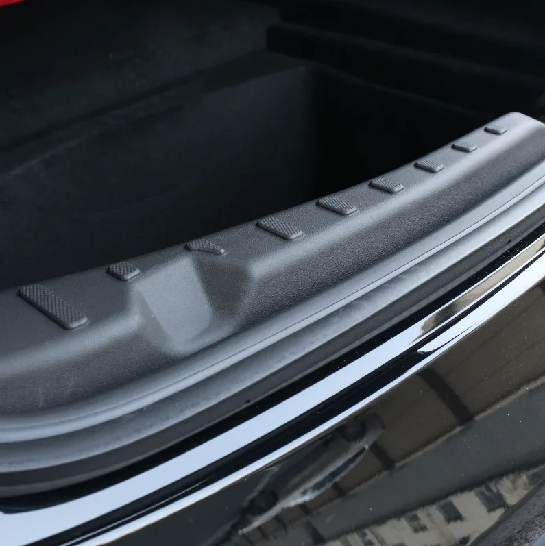 Für Tesla Model 3 Pre-Highland 2017-2023 Hinterer Kofferraum-Einstiegsleistenschutz Gummistreifen Anti-Kratz-Ladeschwellenschutz – Detail 8