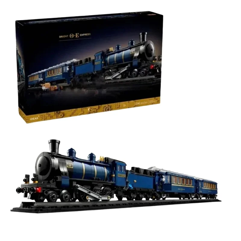 2024 NEW 21344 Ideas 140th anniversary luxury train Bricks Orient Express Train Building Blocks Set DIY Toys for Children gifts