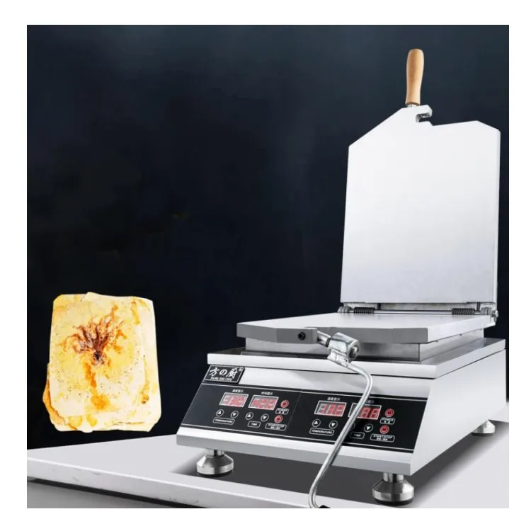 Non-stick Thin Cake Pressing Machine Fossil Cake Machine 110/220V Seafood Fossil Pie Making Machine