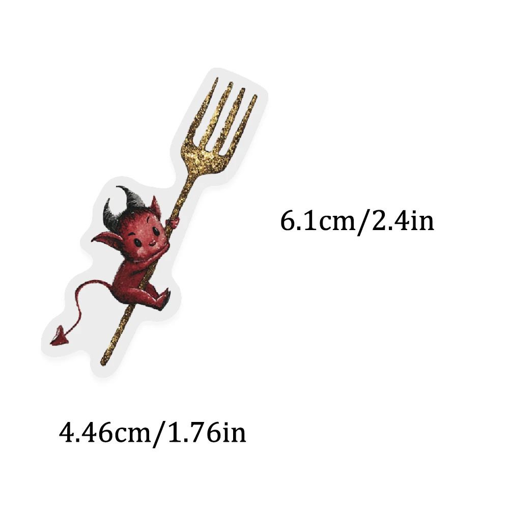 50PCS Mysterious Retro Halloween Feng Shui Color Art PET Stickers Ghost Black Cat Pumpkin Skull Bat DIY Envelope Invitation Book
