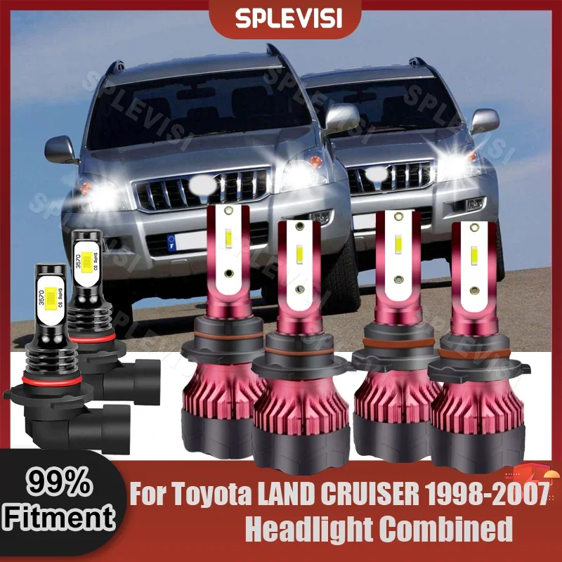 

Замените автомобильные лампы для передних фар головного света 6000K для Toyota LAND CRUISER 1998 1999 2000 2001 2002 2003 2004 2005 2006 2007