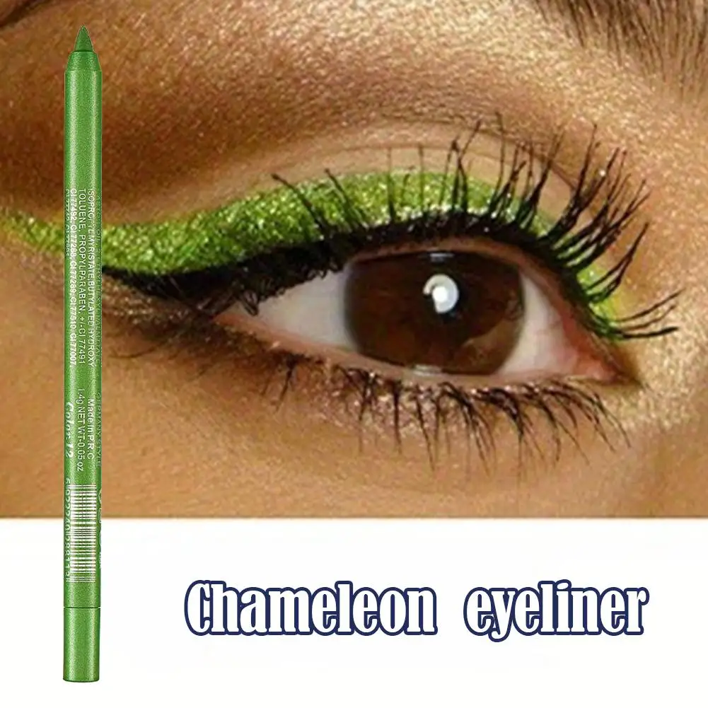 Żelowy eyeliner w pisaku z efektem perłowego brokatu, wielofunkcyjny, cień do powiek i eyeliner w jednym, długotrwały makijaż, gładki, perłowy.