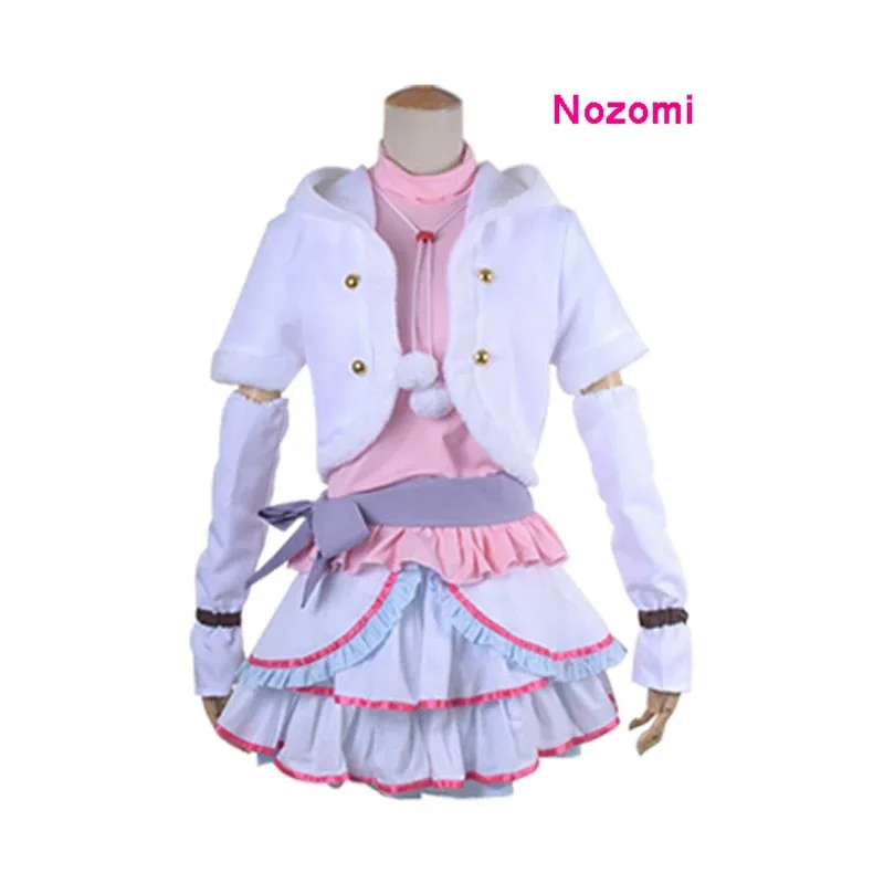 Аниме Lovelive Snow Halation Косплей Маки Уми Нозоми Рин Нико Котори Love Live Косплей Костюм Парик Обувь Зимнее Платье Лолиты Костюм