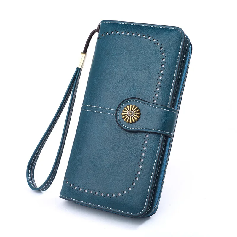 New Pu Leather Women Wallets Female Long Hasp Purses Ladies Phone Purse Card Holders Fashion Large Capacity Money Bag Carteras